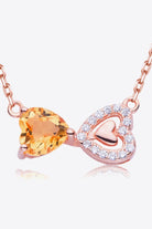 Necklace: Natural Gemstone - Abundance and Love Heart Necklace - #variant_color# - #variant_size# - #variant_option#