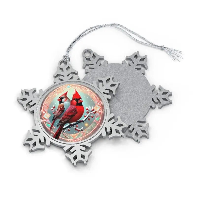 Snowflake Ornament: Cardinal Birds - #variant_color# - #variant_size# - #variant_option#